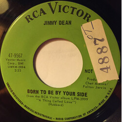 Jimmy Dean Born To Be By Your Side / Read 'Em And Weep USED VINYL 7INCH 45 RPM PROMO