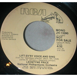 Leontyne Price / National Philharmonic Orchestra Lift Ev'ry Voice And Sing USED VINYL 7INCH 45 RPM PROMO