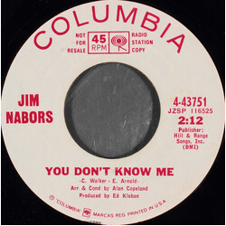 Jim Nabors You Don't Know Me USED VINYL 7INCH 45 RPM PROMO