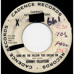Johnny Tillotson Send Me The Pillow You Dream On / What'll I Do USED VINYL 7INCH 45 RPM PROMO