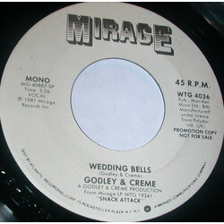 Godley & Creme Wedding Bells USED VINYL 7INCH 45 RPM PROMO