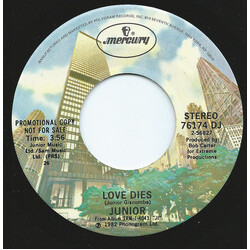 Junior (2) Love Dies USED VINYL 7INCH PROMO
