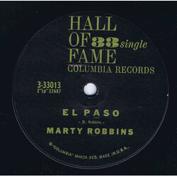 Marty Robbins El Paso / A White Sport Coat (And A Pink Carnation) USED VINYL 7INCH 33 S RPM SINGLE REISSUE