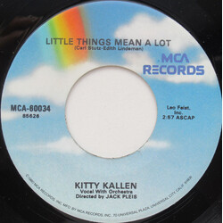 Kitty Kallen Little Things Mean A Lot USED VINYL 7INCH 45 RPM SINGLE REISSUE