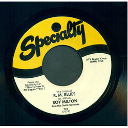 Roy Milton & His Solid Senders R. M. Blues / Best Wishes USED VINYL 7INCH 45 RPM SINGLE REISSUE