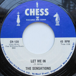 The Sensations (2) Let Me In USED VINYL 7INCH 45 RPM SINGLE REISSUE