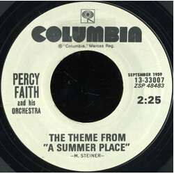 Percy Faith & His Orchestra The Theme From "A Summer Place" / The Song From Moulin Rouge (Where Is Your Heart) USED VINYL 7INCH 45 RPM SINGLE REISSUE