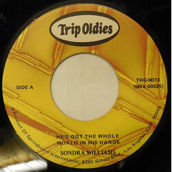 Sondra Williams He's Got The Whole World In His Hands USED VINYL 7INCH 45 RPM SINGLE REISSUE