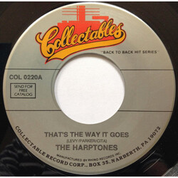 The Harptones That's The Way It Goes/Three Wishes USED VINYL 7INCH 45 RPM SINGLE REISSUE