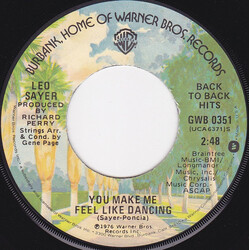 Leo Sayer You Make Me Feel Like Dancing / When I Need You USED VINYL 7INCH SINGLE 45 RPM REISSUE
