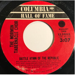 Mormon Tabernacle Choir Battle Hymn Of The Republic / The Lord's Prayer USED VINYL 7INCH 45 RPM SINGLE REISSUE
