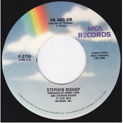Stephen Bishop On And On USED VINYL 7INCH 45 RPM SINGLE REISSUE