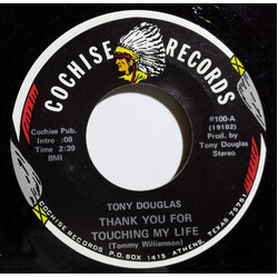 Tony Douglas (3) Thank You For Touching My Life USED VINYL 7INCH 45 RPM SINGLE REISSUE