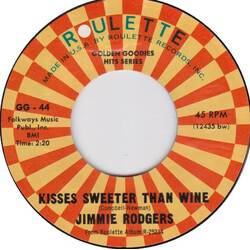 Jimmie Rodgers (2) Kisses Sweeter Than Wine / Honeycomb USED VINYL 7INCH 45 RPM SINGLE REISSUE