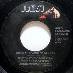 The Boston Pops Orchestra The Star Spangled Banner USED VINYL 7INCH 45 RPM REISSUE REPRESS MONO