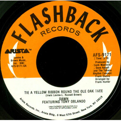 Dawn (5) / Tony Orlando Tie A Yellow Ribbon Round The Ole Oak Tree USED VINYL 7INCH 45 RPM SINGLE REISSUE