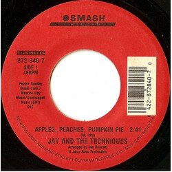 Jay & The Techniques Apples, Peaches, Pumpkin Pie USED VINYL 7INCH SINGLE REISSUE 45 RPM