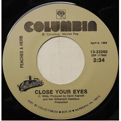 Peaches & Herb Close Your Eyes USED VINYL 7INCH 45 RPM SINGLE REISSUE