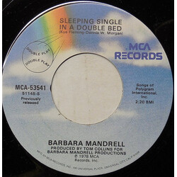 Barbara Mandrell Sleeping Single In A Double Bed / Woman To Woman USED VINYL 7INCH 45 RPM SINGLE REISSUE