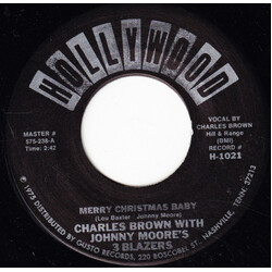 Charles Brown / Johnny Moore's Three Blazers / Lloyd Glenn Merry Christmas Baby / Sleigh Ride USED VINYL 7INCH 45 RPM SINGLE REISSUE
