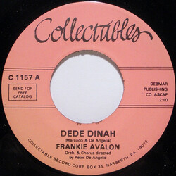 Frankie Avalon DeDe Dinah USED VINYL 7INCH SINGLE 45 RPM REISSUE