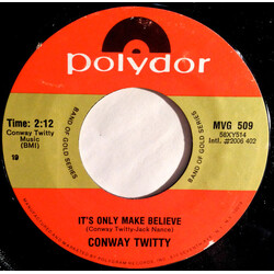 Conway Twitty It's Only Make Believe / Lonely Blue Boy USED VINYL 7INCH 45 RPM SINGLE REISSUE