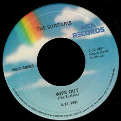 The Surfaris Wipe Out / I'm A Hog For You USED VINYL 7INCH 45 RPM SINGLE REISSUE