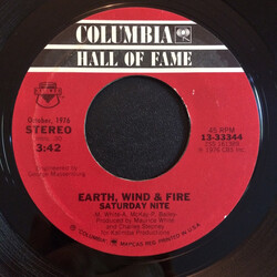 Earth, Wind & Fire Saturday Nite / Getaway USED VINYL 7INCH 45 RPM SINGLE REISSUE STEREO