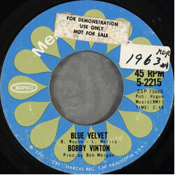Bobby Vinton Blue Velvet / Blue On Blue USED VINYL 7INCH 45 RPM SINGLE REISSUE STYRENE