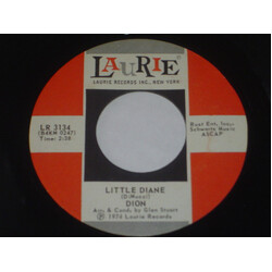Dion (3) Little Diane USED VINYL 7INCH 45 RPM SINGLE REISSUE STYRENE