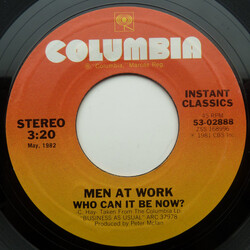 Men At Work Who Can It Be Now? / Anyone For Tennis USED VINYL 7INCH 45 RPM SINGLE REISSUE STYRENE