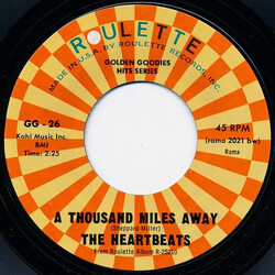 The Heartbeats A Thousand Miles Away / Down On My Knees USED VINYL 7INCH 45 RPM SINGLE REISSUE STYRENE