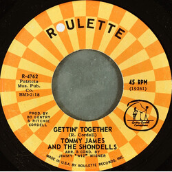 Tommy James & The Shondells Gettin' Together / Real Girl VINYL 7" USED