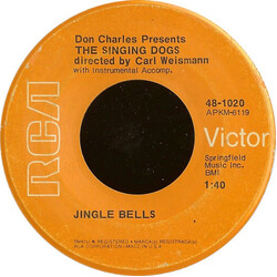 Don Charles / The Singing Dogs Jingle Bells / Oh! Susanna USED VINYL 7INCH 45 RPM SINGLE