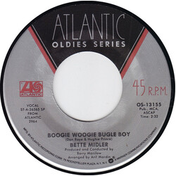 Bette Midler Boogie Woogie Bugle Boy / Do You Want To Dance ? USED VINYL 7INCH 45 RPM SINGLE REPRESS STEREO