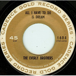 Everly Brothers All I Have To Do Is Dream / Bird Dog USED VINYL 7INCH SINGLE REPRESS