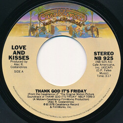Love & Kisses Thank God It's Friday USED VINYL 7INCH 45 RPM SINGLE REPRESS STEREO