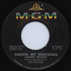 Connie Francis Among My Souvenirs / God Bless America USED VINYL 7INCH 45 RPM SINGLE REPRESS MONO