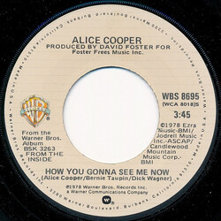 Alice Cooper How You Gonna See Me Now USED VINYL 7INCH 45 RPM SINGLE REPRESS