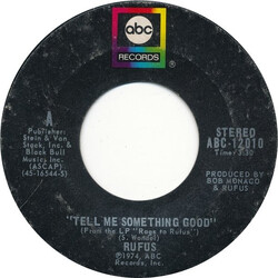 Rufus Tell Me Something Good USED VINYL 7INCH 45 RPM SINGLE REPRESS STYRENE