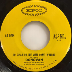Donovan To Susan On The West Coast Waiting / Atlantis USED VINYL 7INCH 45 RPM SINGLE