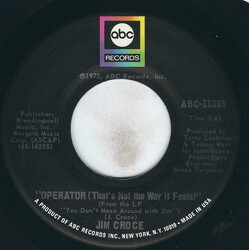 Jim Croce Operator (That's Not The Way It Feels) USED VINYL 7INCH 45 RPM SINGLE