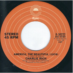 Charlie Rich America, The Beautiful (1976) / Down By The Riverside USED VINYL 7INCH SINGLE 45 RPM