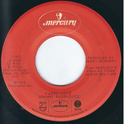 Johnny Rodriguez (4) Faded Love / Dance With Me (Just One More Time) USED VINYL 7INCH SINGLE 45 RPM