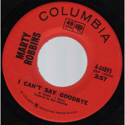Marty Robbins Hello Daily News USED VINYL 7INCH 45 RPM SINGLE
