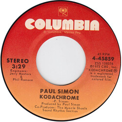 Paul Simon Kodachrome USED VINYL 7INCH 45 RPM SINGLE STEREO