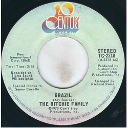 The Ritchie Family Brazil USED VINYL 7INCH 45 RPM SINGLE