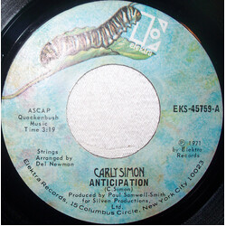 Carly Simon Anticipation / The Garden USED VINYL 7INCH 45 RPM SINGLE