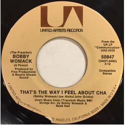 Bobby Womack / Peace (4) That's The Way I Feel About Cha USED VINYL 7INCH 45 RPM SINGLE