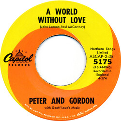 Peter & Gordon A World Without Love / If I Were You USED VINYL 7INCH 45 RPM SINGLE